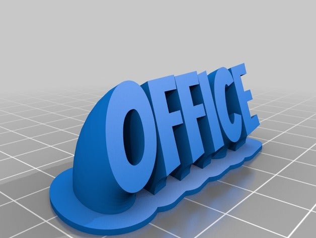 office customized 3D print model - Mito3D