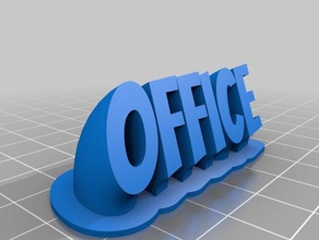office personalizado 3d print model - Mito3D