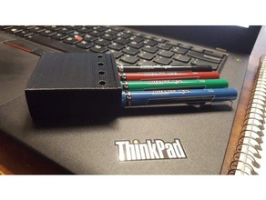 pilot pen box art tools 3d print model - Mito3D