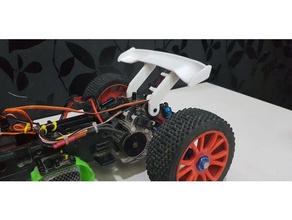 rc brake spoiler vehicles alimech car servo mount 3d print model - Mito3D