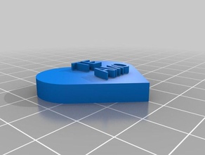 my customized heart nuevo 3d print model - Mito3D