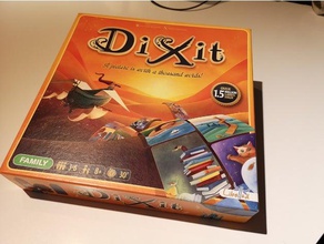 dixit boardgame organizer insert sleeved cards toy accessories 3d print model - Mito3D