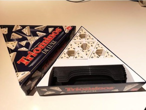 triominos deluxe boardgame organizer insert toy accessories 3d print model - Mito3D