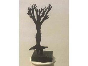 dnd silhouette dryad 1 toy game accessories mini miniature prop 3d print model - Mito3D