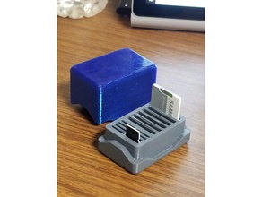 sd card case containers box micro holder storage 3d print model - Mito3D