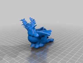 para muchos animales 3d la impresión castor de aves pato los alces platapus el conejo stl unicornio morsa alas 3d print model - Mito3D