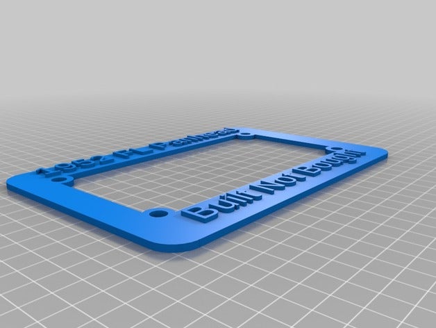 1952 fl placa de suporte a indústria automotiva personalizado 3D print model - Mito3D