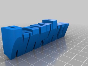 undead targa office personalizzato 3d print model - Mito3D