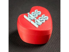 kiss hersheys baci 2 i contenitori candy regalo cuore cuori di san valentino amore nsfw il giorno regali 3d print model - Mito3D