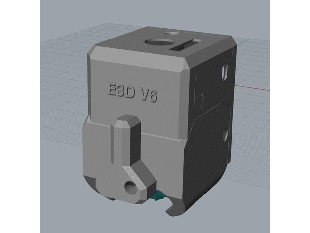 e3d hotend flashforge maceracı 3 monoprice voxel yazıcı parçalar v6 3D print model - Mito3D