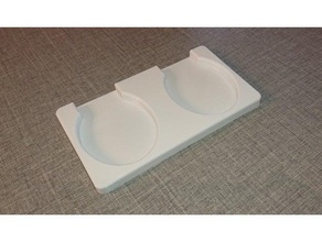 dual oral charger support bathroom 3d print model - Mito3D