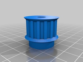 15-t5-pulley-with-retainer 3d printer parts customized 3d print model - Mito3D
