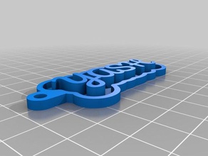 özelleştirilmiş Anahtarlık benim kişisel adın 3d print model - Mito3D