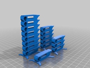 unlabeled compact temperature calibration tower 3d printing tests 3d print model - Mito3D