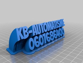 sweeping 2-line kb automatisme office customized 3d print model - Mito3D