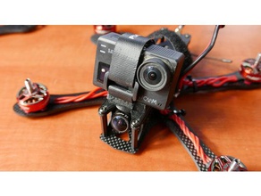 alien 45 di montaggio videocamera gopro sjcam xioami universale rc i veicoli mount impulserc impulso alieno 3d print model - Mito3D