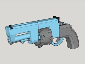 gerçek Silah seti vanguard revolver 3d baskı 3d print model - Mito3D