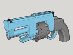 vanguard revolver tactical 3d print kit real gun printing 3d print model - Mito3D