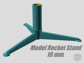 modèle de fusée stand 18mm modèles 3d print model - Mito3D