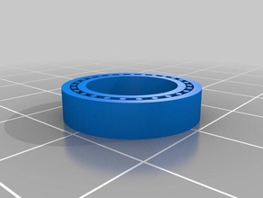 my customized parametric printed bearing openscad 3d printing tests 3d print model - Mito3D