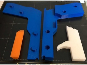mini rubber band gun walignment pegs remix mechanical toys 3dprint fun 3d print model - Mito3D