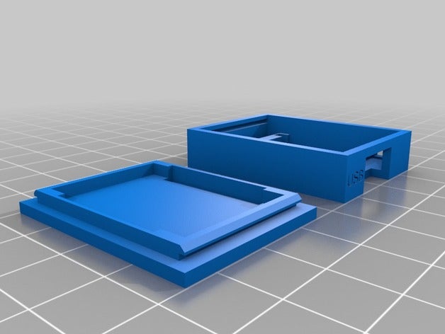 personalizável d1 mini habitação eletrônica wemos mini-caso 3D print model - Mito3D