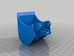 bruder excavator bucket replacement parts toys 3d print model - Mito3D