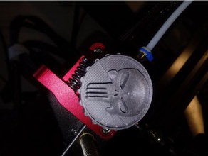 punisher logo ender 3 extrusion knob 3d printer accessories creality extruder 3d print model - Mito3D