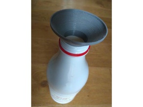 milk bottle funnel kitchen dining 3d print model - Mito3D