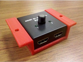 flush mount bracket hdmi switch electronics 3d print model - Mito3D