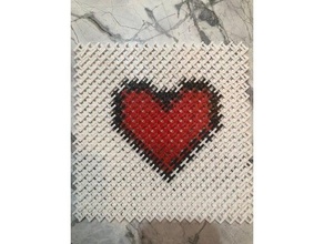 heart chainmail 3d print model - Mito3D