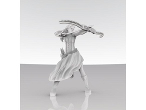 o arqueiro modelos bowden masmorras e dragões lutador miniatura ranger roleplaying tampo de mesa guerreiro 3d print model - Mito3D