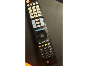 tampa da bateria do controle remoto tv lg tapa del mando distancia partes 3d print model - Mito3D