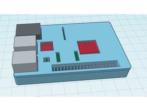 octopi raspberry pi 3+ heat-sinks case 3d printer accessories 3d print model - Mito3D