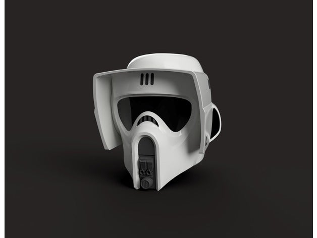 biker scout casco trooper oggetti di scena cosplay il costume la maschera starwars star wars 3D print model - Mito3D