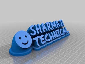 sharmaji technique d2 bureau de personnalisé 3d print model - Mito3D