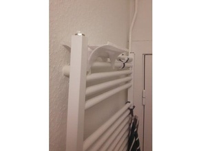 towel heater sewing bag holder bathroom 3d print model - Mito3D