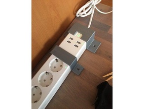 yet another power strip mount meross household 3d print model - Mito3D