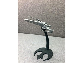 x-wing stand alleanza ribelle logo di base giocattolo gioco accessori display astronave starfighter starwars star wars xwing 3d print model - Mito3D