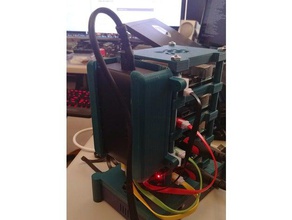 raspberry pi rack ravpower piggyback - Halter Elektronik pi-2 pi-3 case 3d print model - Mito3D