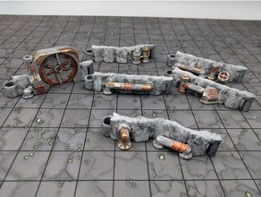 dungeonsticks caverne steamworks giocattolo gioco accessori 28mm dnd dungeons dragons pathfinder mappa 3d print model - Mito3D