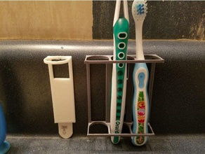 commande de bande porte-brosse à dents le titulaire porte-stylo porte-outil dent brosse 3d print model - Mito3D