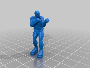 bare knuckle boxer persone 148 3d print model - Mito3D