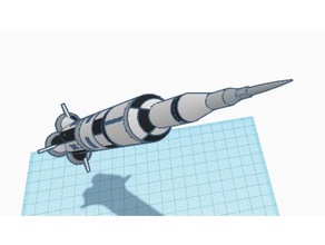 Satürn roketi diğer apollo 11 roket gemi 5 uzay gemisi 3d print model - Mito3D