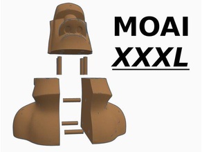 moai xxxl no support sculptures large 3d print model - Mito3D