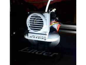 capot de ventilateur bullseye stock ender 3 ventilateurs 3d l'imprimante accessoires grill 3d print model - Mito3D