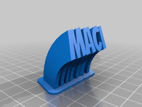 maci personnalisé 3d print model - Mito3D