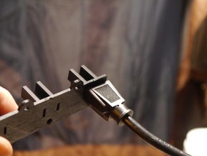 false power socket organization cable holder 3d print model - Mito3D