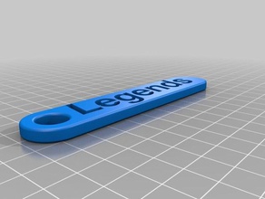 Legenden band key ring - Zubehör kundengebundene 3d print model - Mito3D