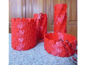 sonsuz kalpler damarları valentine dekor kase kap yemek çift ekstruzyon iş ortamına uygun olmayan tek vazo 3d print model - Mito3D